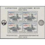 STAMPS BELGIUM 1957 Antarctic Expedition miniature sheet, U/M, SG MS1620.