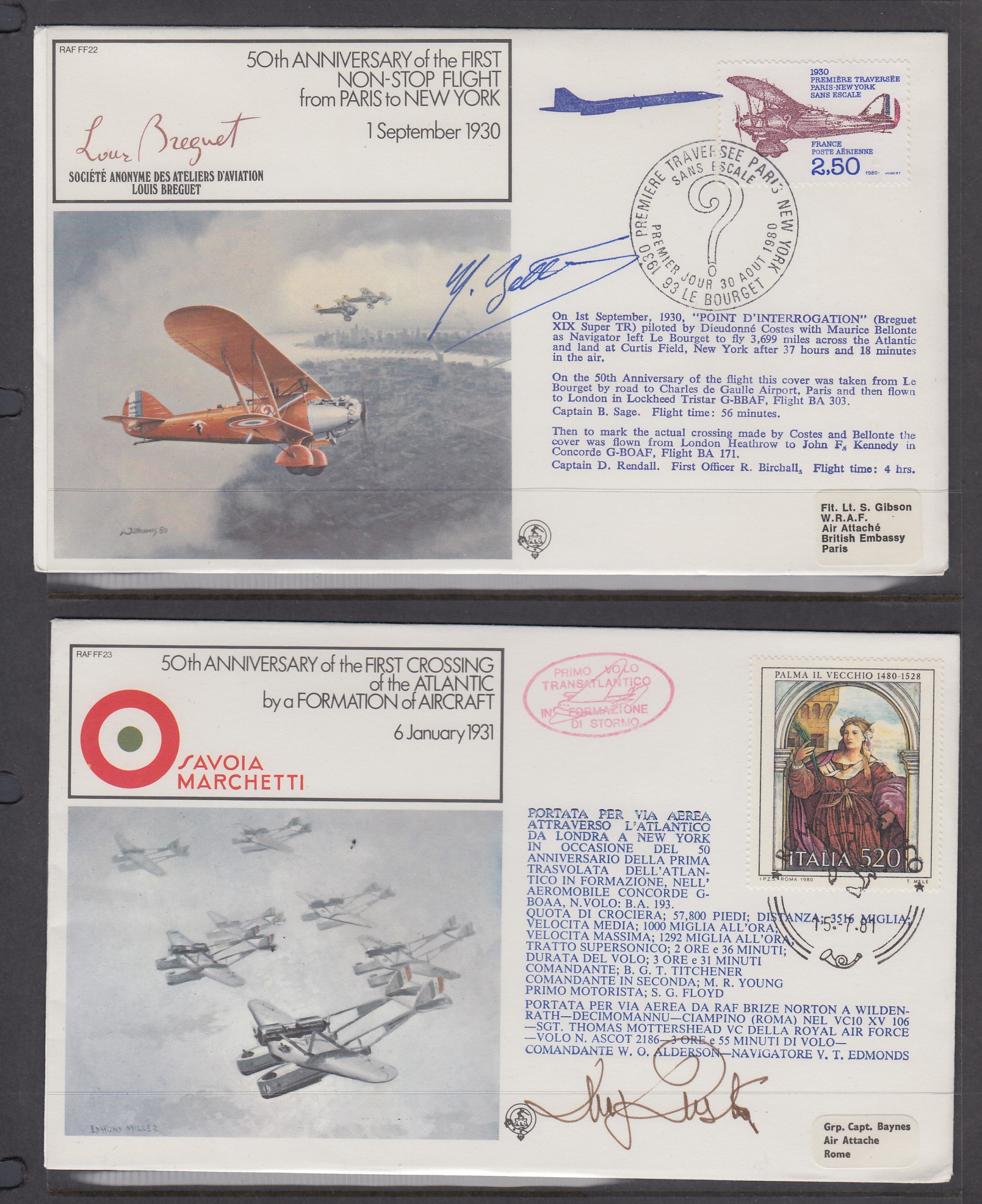 STAMPS POSTAL HISTORY : RAF signed cover - Image 5 of 9