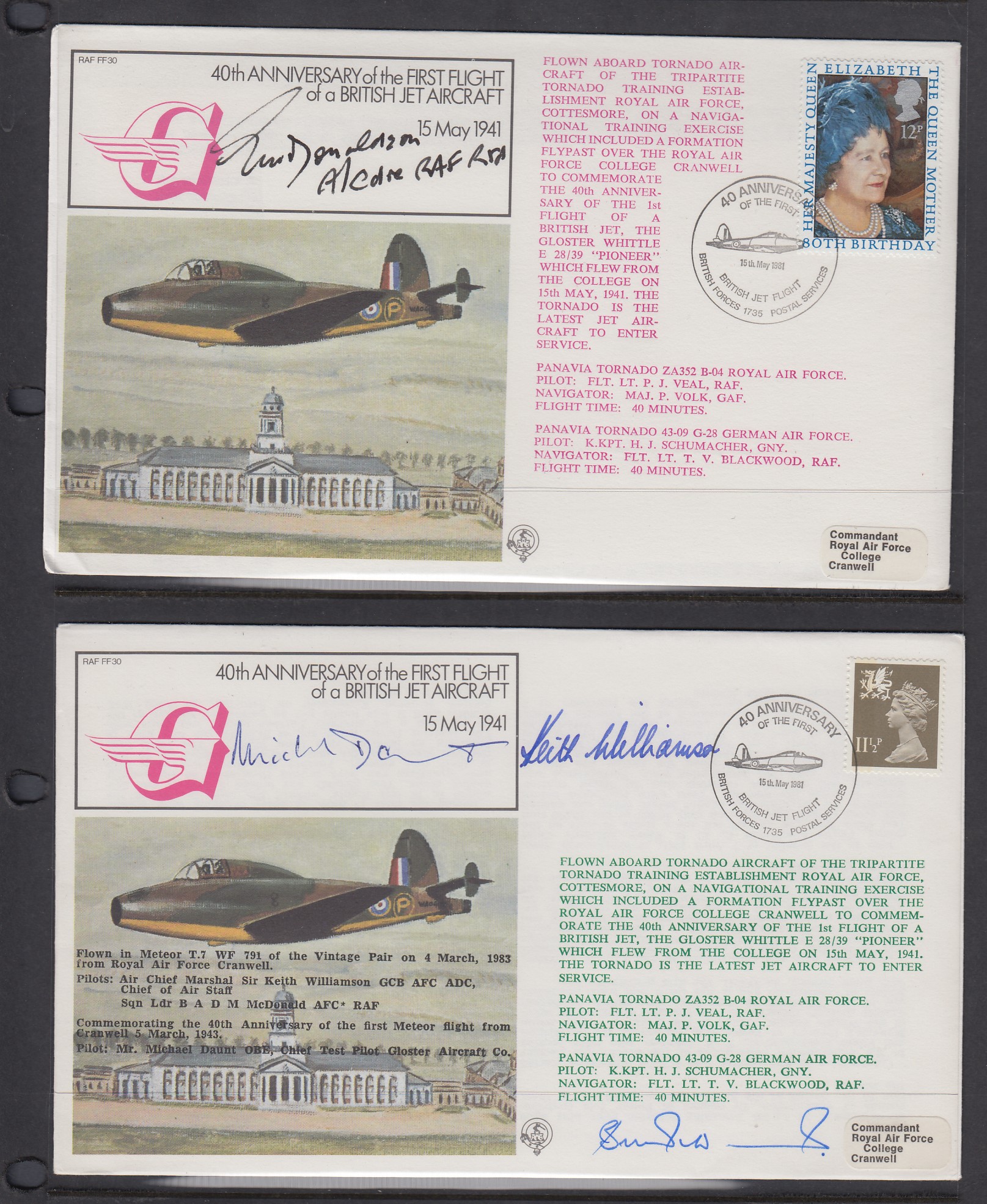STAMPS POSTAL HISTORY : RAF signed cover - Image 7 of 9