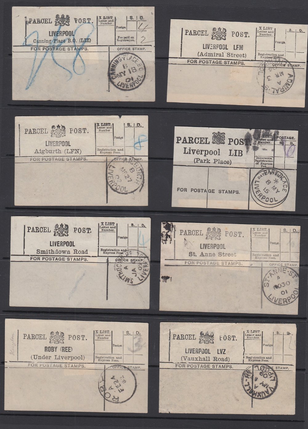 LIVERPOOL PARCEL POST LABELS, selection - Image 3 of 3