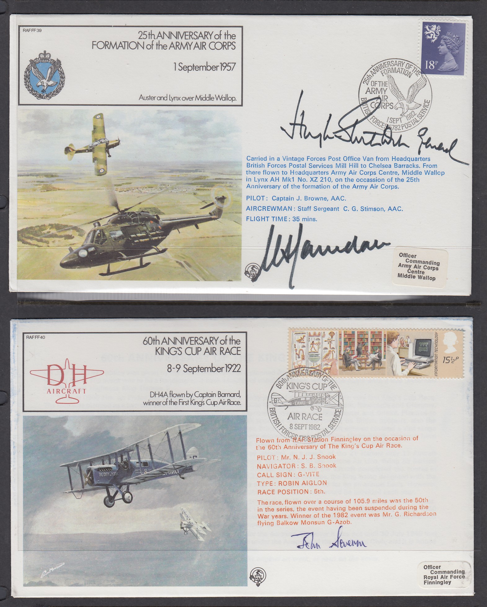 STAMPS POSTAL HISTORY : RAF signed cover - Image 9 of 9