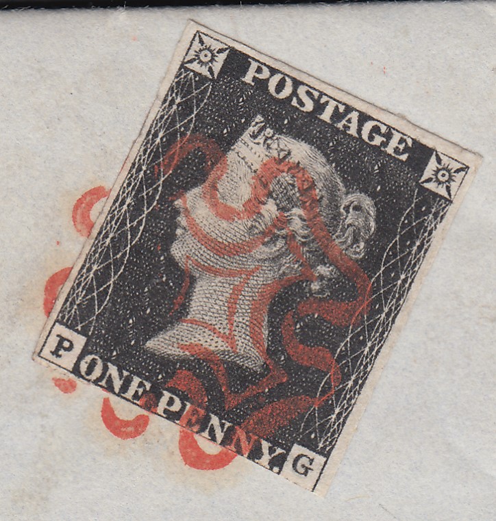 STAMPS GREAT BRITAIN PENNY BLACK Plate 1 - Image 2 of 4