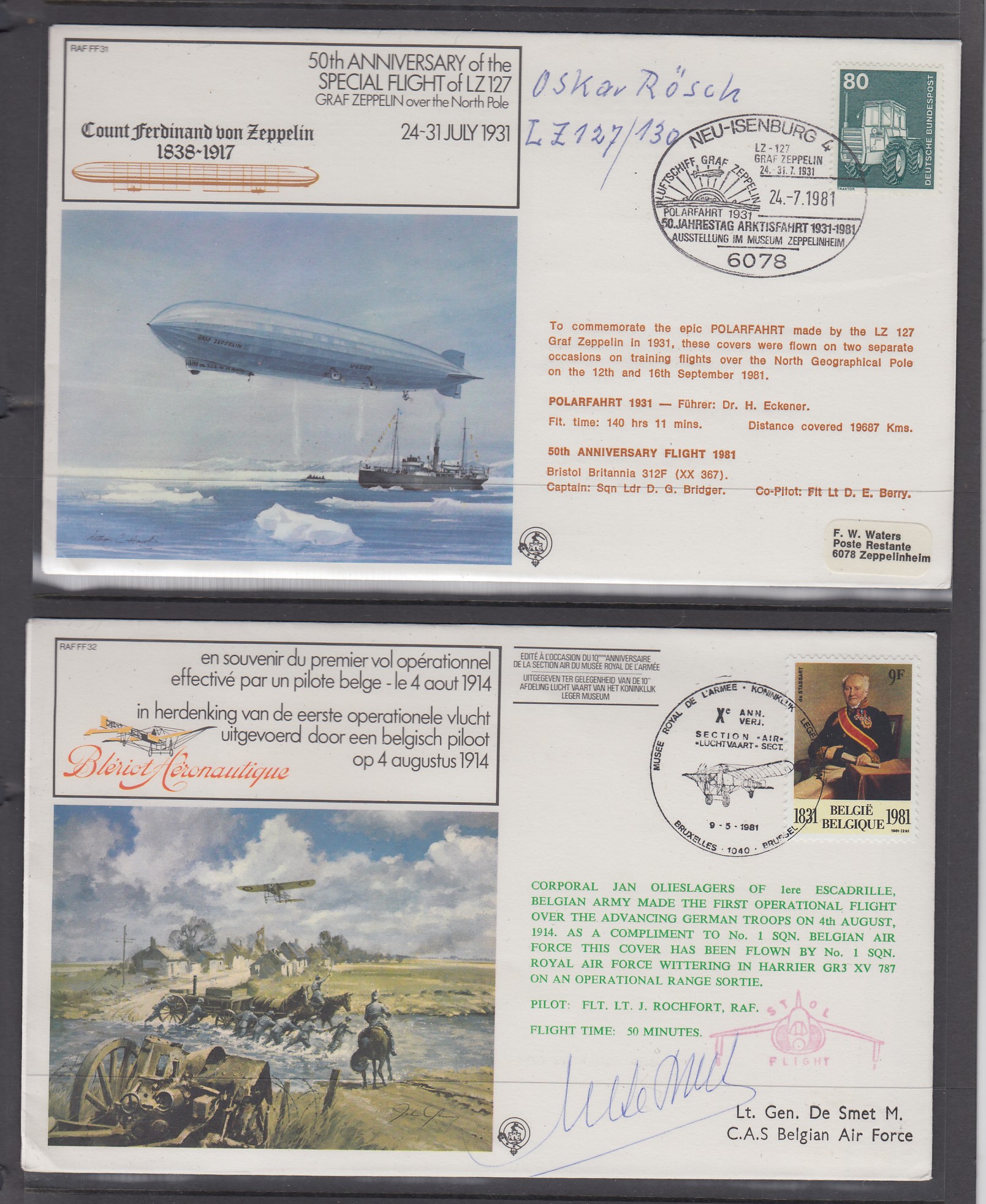 STAMPS POSTAL HISTORY : RAF signed cover - Image 8 of 9