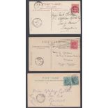 STAMPS : BRITISH LEVANT, three Edwardian