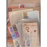 GREAT BRITAIN POSTAL HISTORY : An interesting batch of covers with registered postal stationery,