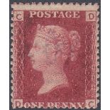 GREAT BRITAIN STAMPS 1864 1d Red plate 71,