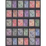 STAMPS : 1948 ROYAL SILVER WEDDING, stock pages with a complete set of 138 used stamps.