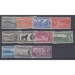 STAMPS NEWFOUNDLAND : 1937 Coronation set of eleven, U/M, SG 276-89.