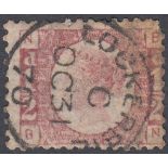 GREAT BRITAIN STAMPS 1870 1/2d plate 4 very fine used ,