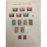 STAMPS BELGIUM : Red Schaubek album with a good representation up to 1965,