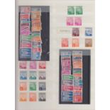 STAMPS GERMANY : 1948-50 Buildings mint & used definitive issues in a stockbook to 5Dm,
