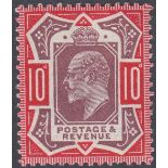 GREAT BRITAIN STAMPS : 1911 10d Dull Purple and Deep Scarlet,