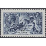 GREAT BRITAIN STAMPS : 1913 10/- Indigo Blue (Waterlow) fine mounted mint SG 402 Cat £1200