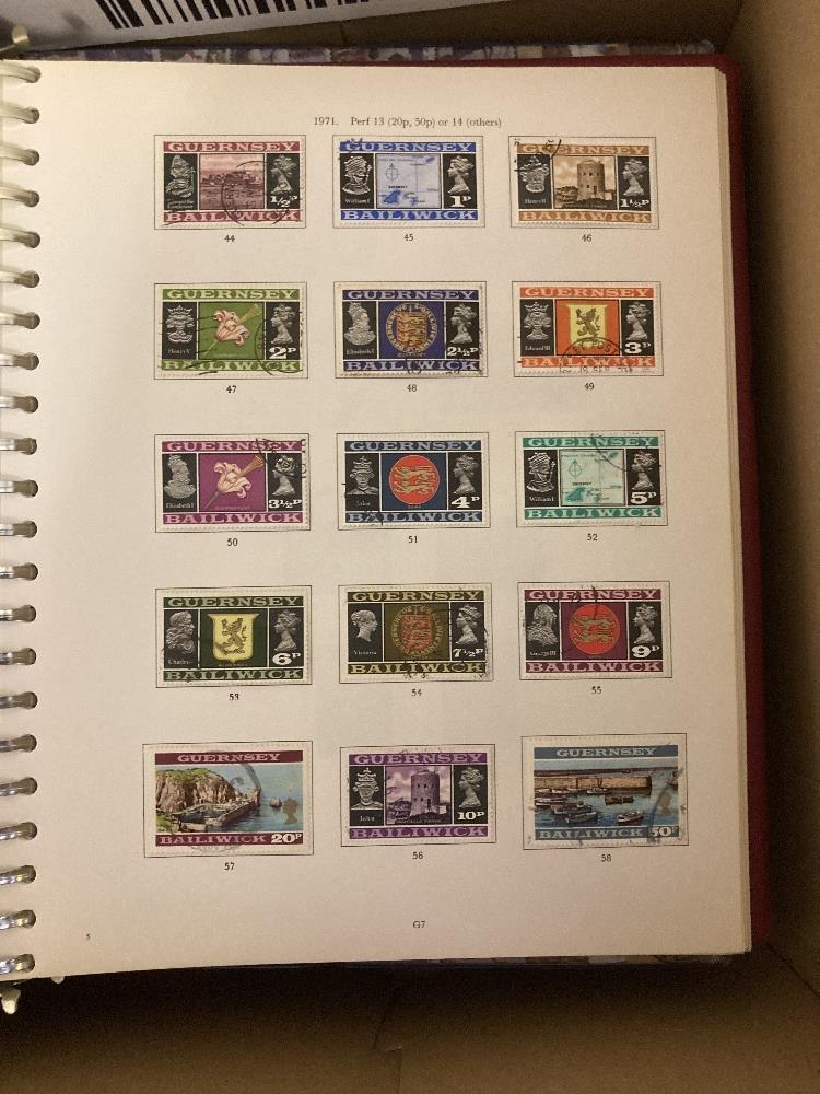 STAMPS : Four World albums/stockbooks including some early fine used Guernsey etc - Image 3 of 4