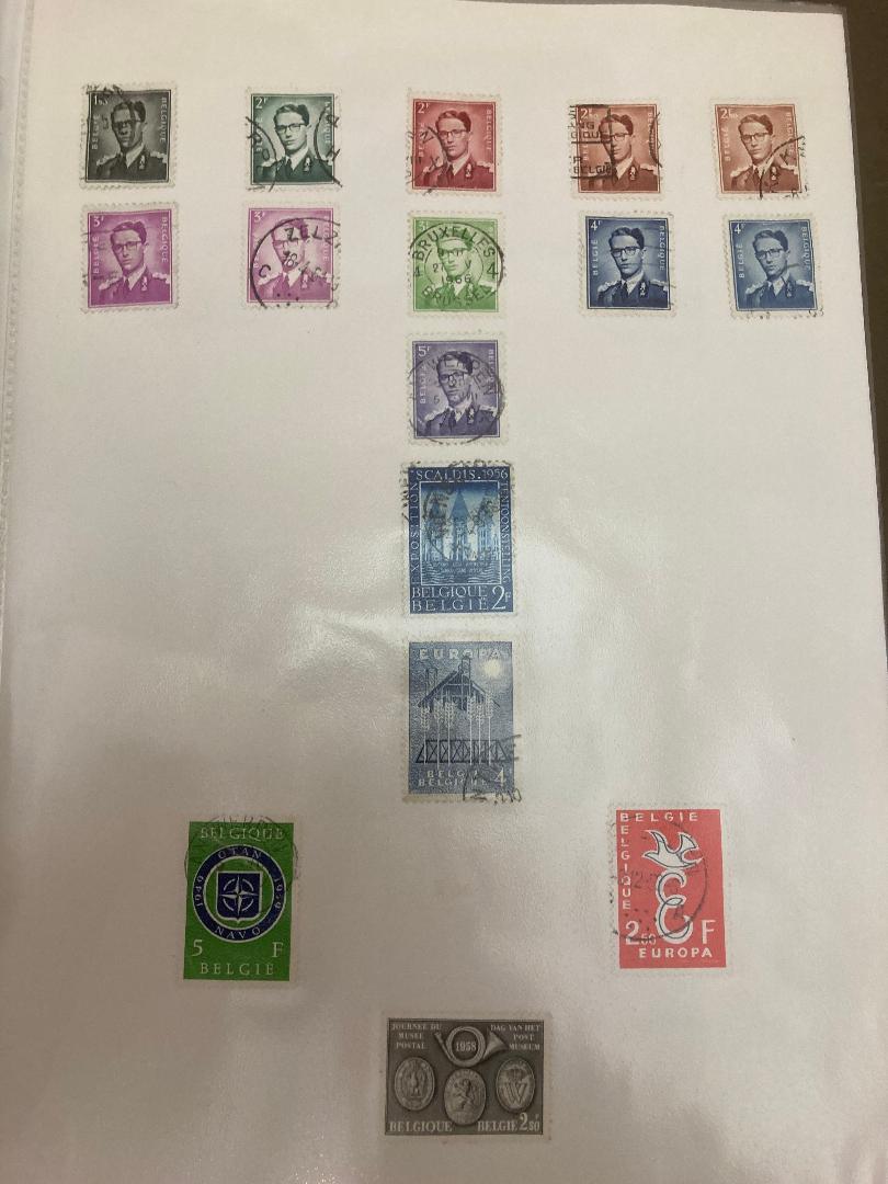 STAMPS : Eight albums / stock-books of Foreign stamps no GB or C/W. Mint and used worth viewing.