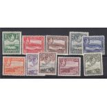 STAMPS ANTIGUA : 1938 mounted mint set to 5/- ,
