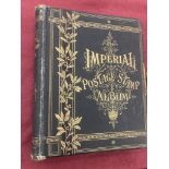 STAMPS : WORLD, 1892 Imperial Postage Stamp Album with metal clasp.