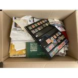 STAMPS : BRITISH COMMONWEALTH, a varied assortment in a large box with stockbooks, album pages,