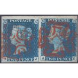 GREAT BRITAIN STAMPS 1840 2d Bright Blue,