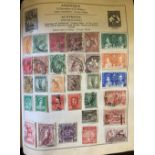 STAMPS : Old time World album in good condition, same ownership since 1941,