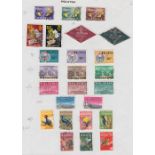 STAMPS MALAYA : 1957 - 1975 fine used accumulation on pages