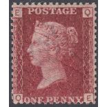 GREAT BRITAIN STAMPS 1864 1d Red plate 127,