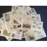 STAMPS FIRST DAY COVERS : Benham Special Gold covers including 1992 Castles, eleven covers.