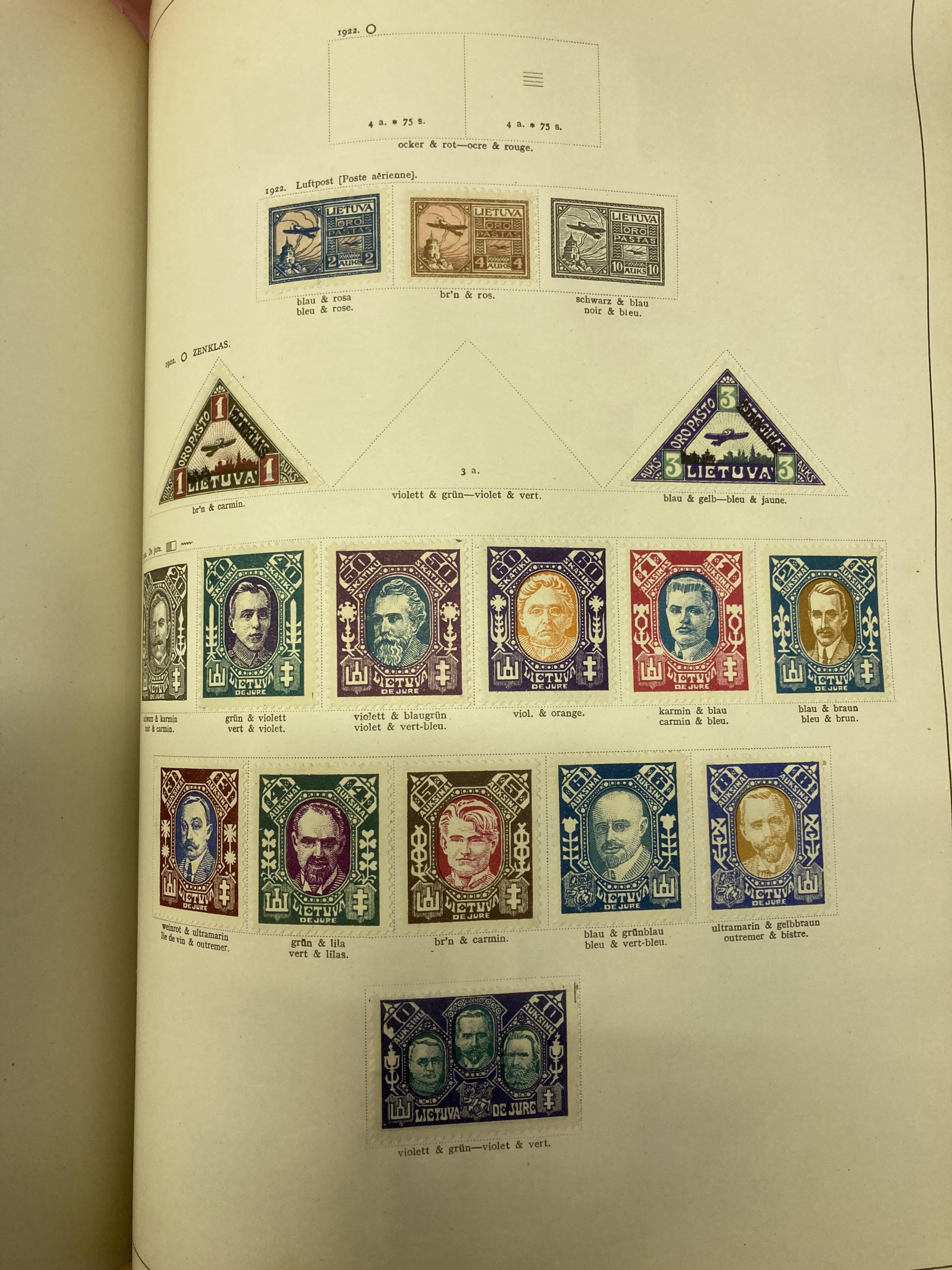 STAMPS : Large old World album with printed pages plus additional pages added. - Image 5 of 5