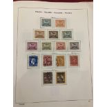 STAMPS POLAND : 1860 to 1944 mint and used collection in printed Schaubek album.