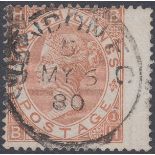 GREAT BRITAIN STAMPS 1880 2/- Brown, very fine used example with London CDS,