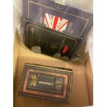 COINS : Small box with an accumulation of coins including 1995 GB proof year pack,