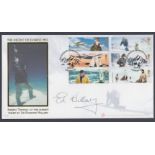 AUTOGRAPH Sir Edmund Hilary signed Buckingham Covers first day cover 2003