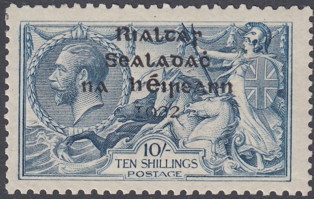 STAMPS IRELAND 1922 10/- Dull Grey-Blue,