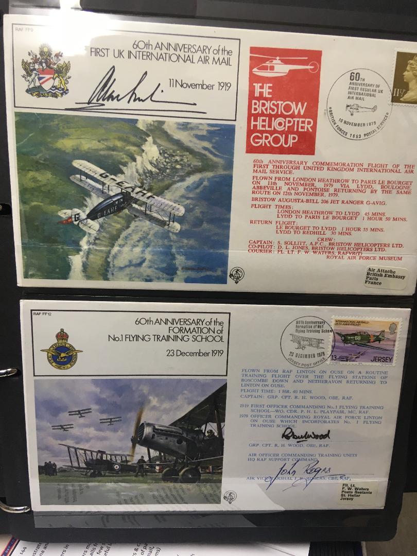 STAMPS POSTAL HISTORY : RAF signed covers in special album,