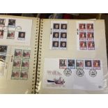 STAMPS HONG KONG Box with various albums, stock pages etc.