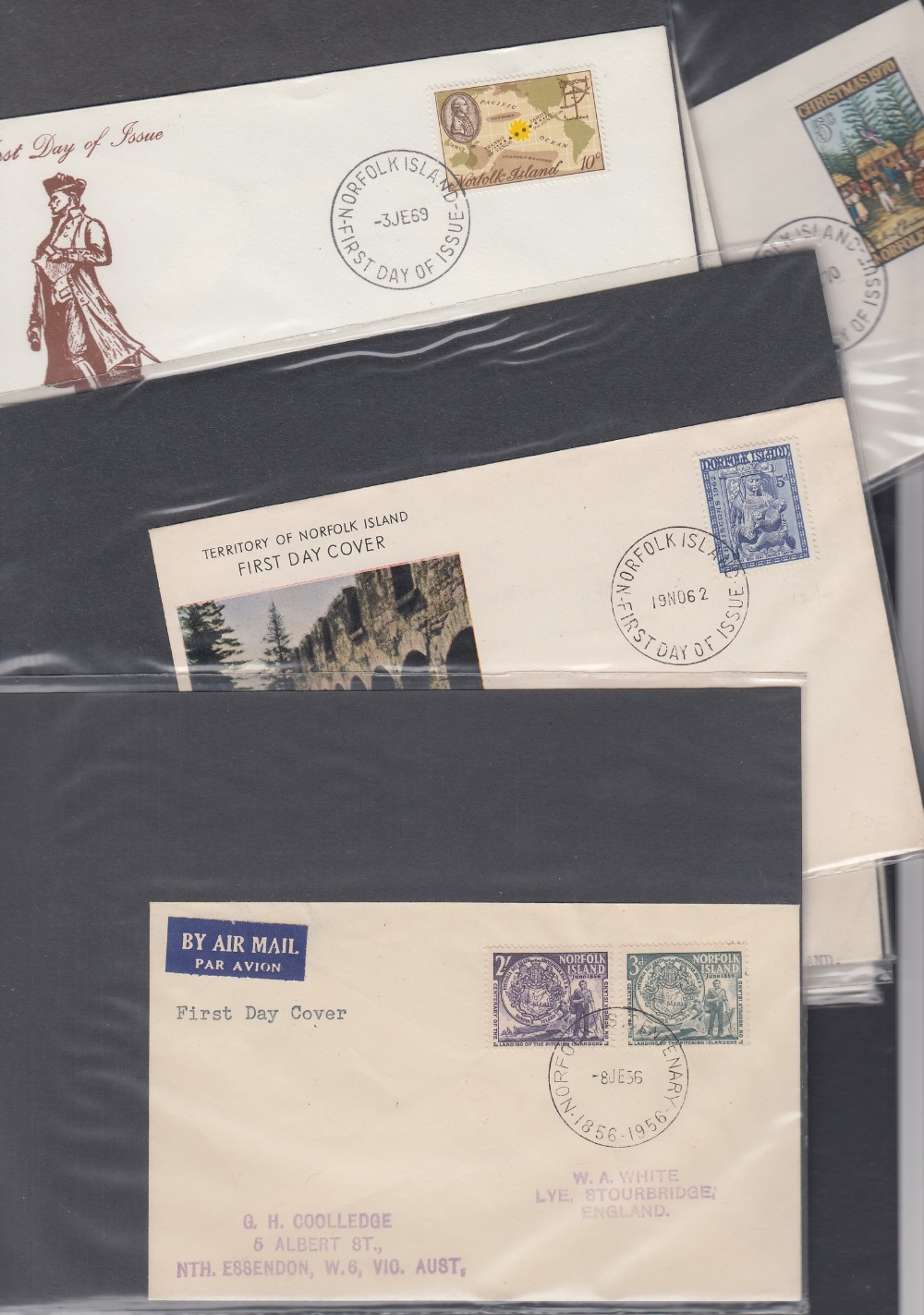 STAMPS POSTAL HISTORY Four albums of Norfolk Islands covers and cards - Image 2 of 4
