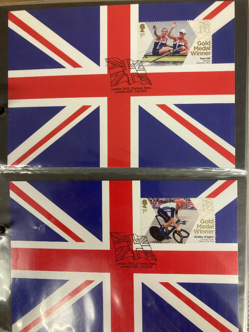 STAMPS Olympics 2012 Gold medalists on GB cards both Olympics and Paralympics