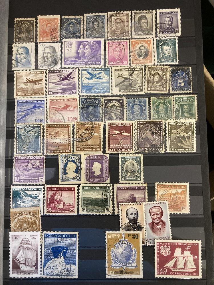 STAMPS Mixed box of eight stock books All World , mint and used, plus Royalty album. - Image 4 of 5