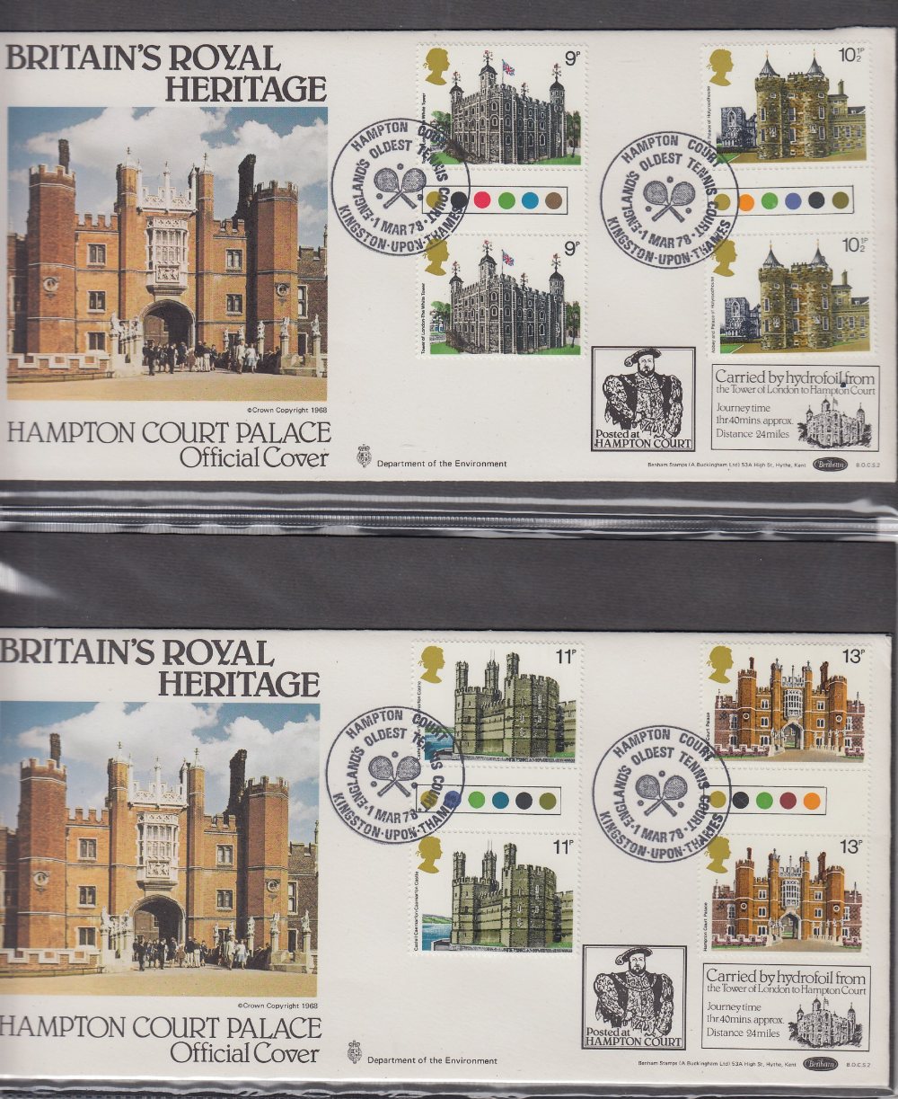 STAMPS FIRST DAY COVERS Two albums of early Benham BOCS official covers including Romney Hythe and - Image 2 of 2