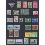 STAMPS ICELAND Unmounted mint selection on hagners, includes Europa sets,