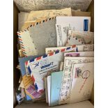 STAMPS POSTAL HISTORY Mixed box of hundreds of covers mainly Royal Navy based,