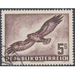 STAMPS AUSTRIA 1950 Birds 5s fine used Cat £160