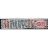 STAMPS BRITISH HONDURAS 1938 mounted mint set to $5 SG 150-161