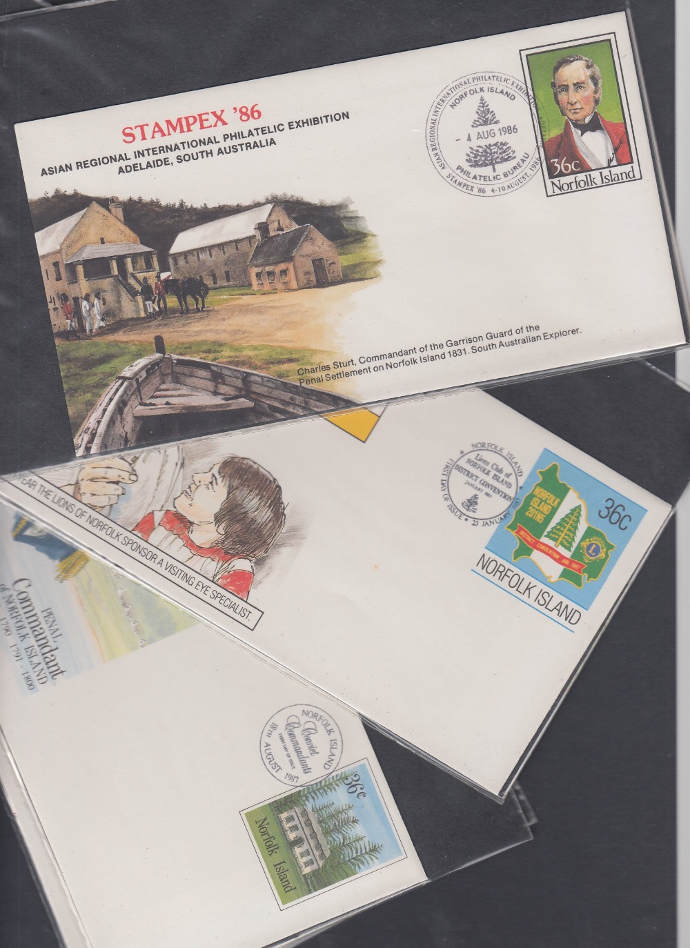 STAMPS POSTAL HISTORY Four albums of Norfolk Islands covers and cards - Image 4 of 4