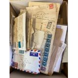 STAMPS POSTAL HISTORY Mixed box of hundreds of covers mainly Royal Navy based,