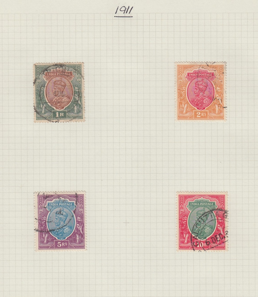 STAMPS INDIA 1905 to 1972 mint and used collection in Devon album - Image 2 of 3