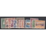 STAMPS SIERRA LEONE 1933 Abolition of Slavery & Death of Wilberforce, fine M/M set of 13, SG 168-80.
