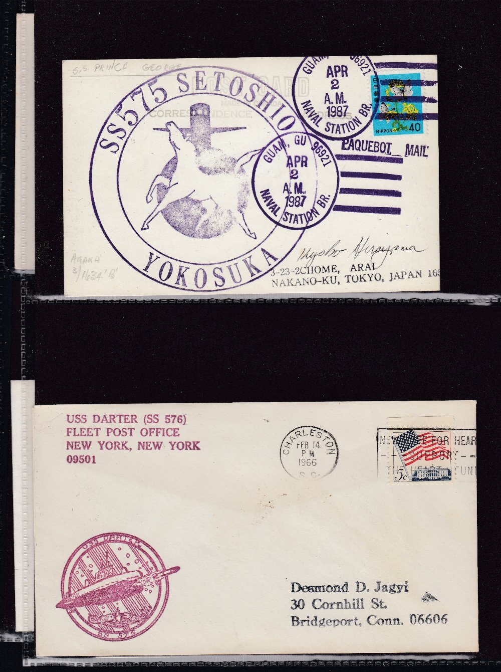 STAMPS Submarines, album of 250 different covers, many are signed. - Image 2 of 2