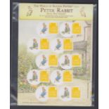 GREAT BRITAIN STAMPS 2008 Smilers for Kids Peter Rabbit sheet LS50