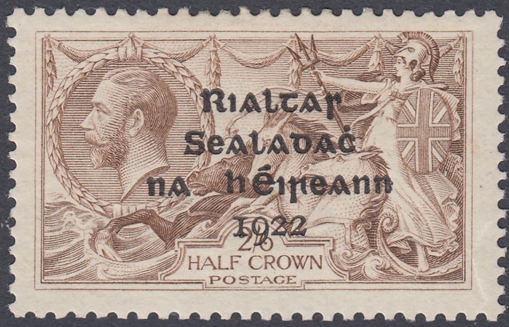 STAMPS IRELAND 1922 2/6 Reddish Brown,